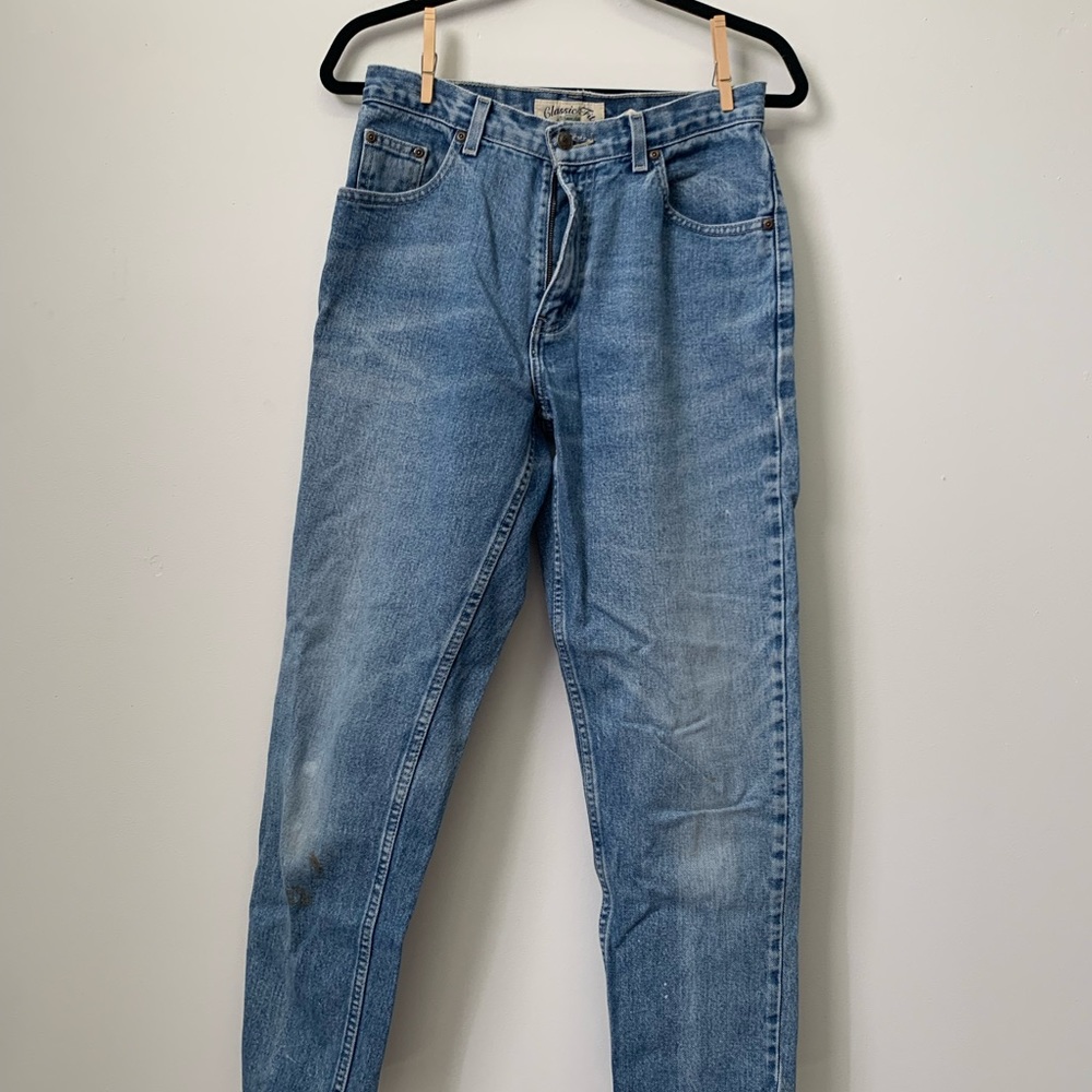 Retro straight leg jeans
